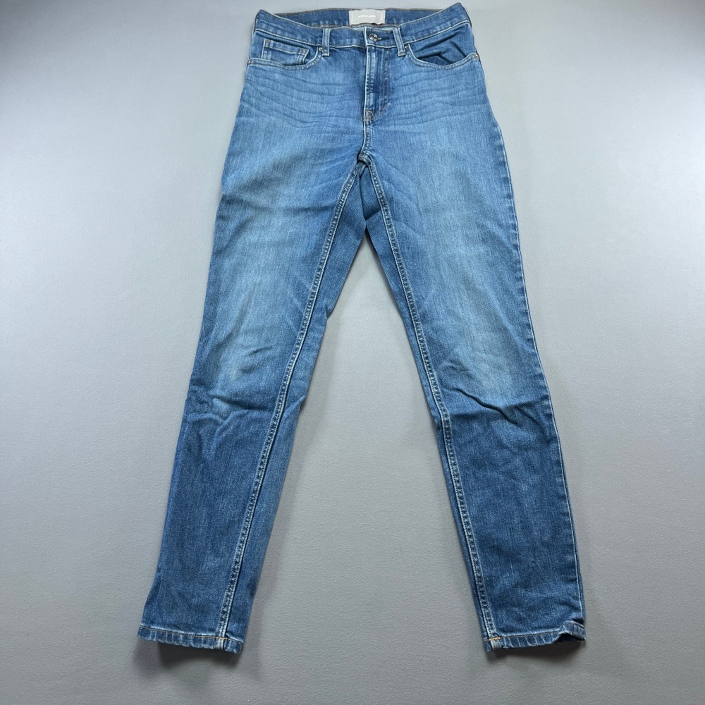 Everlane Skinny Jeans Womens 27 Blue Whisker Denim Cotton Stretch Medium Wash